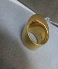 Vhernier Milanese Turquoise 18k Gold Ring, Bold Smooth Dome Design size 8 Signed — photo 6