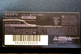 Sony PlayStation 2 Slim PS2 SCPH-75001 Console System OEM Bundle - "TESTED"