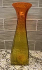 BLENKO 1962 Strata Tangerine 15” Glass Vase