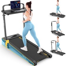 Upgrade Walking Pad Treadmill with 12 Incline  Handle Bar, 3.5HP Foldable T...