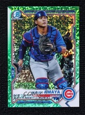 2021 Bowman Green Mini-Diamond Refractor 88/99 Miguel Amaya #BCP-148 0vs5