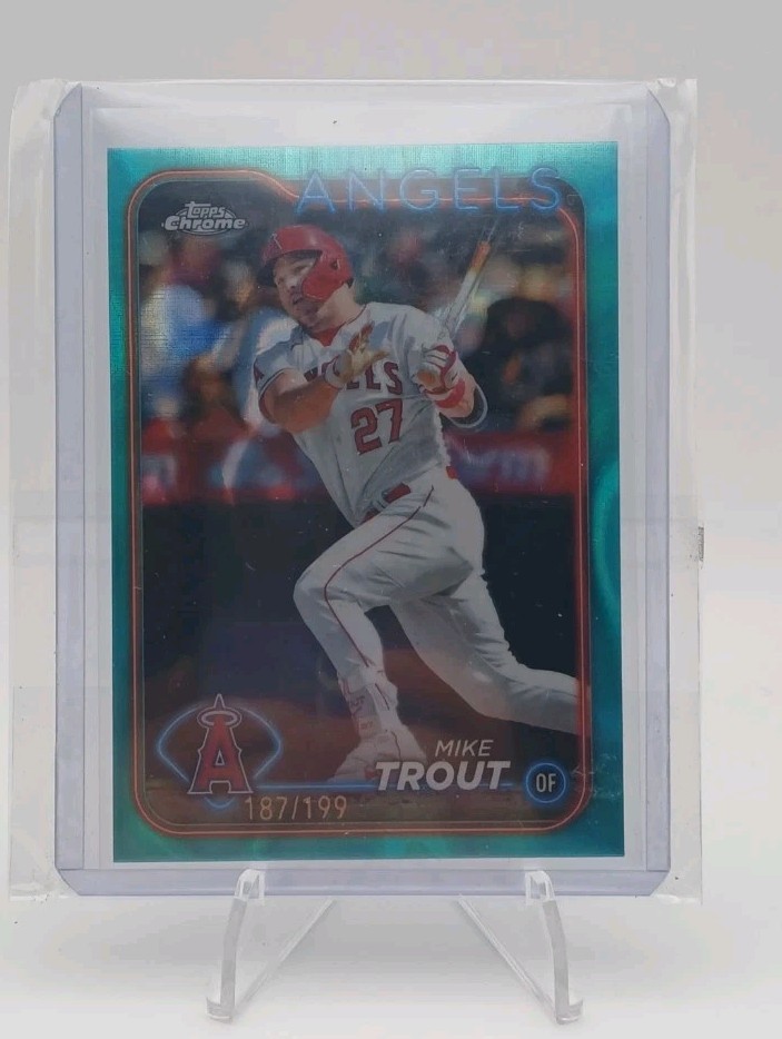 2024 Topps Chrome - Mike Trout #200 Aqua Lava Refractor /199