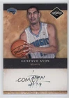 2011-12 Panini Limited Draft Pick Redemptions Gustavo Ayon #31 Auto 1i9m