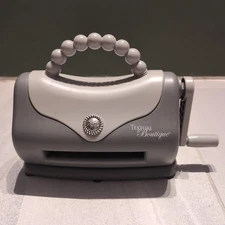 Sizzix Texture Boutique Embossing Machine Grey On Grey