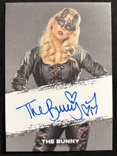 The Bunny Allie auto card AEW wwe wrestling butcher blade cherry 