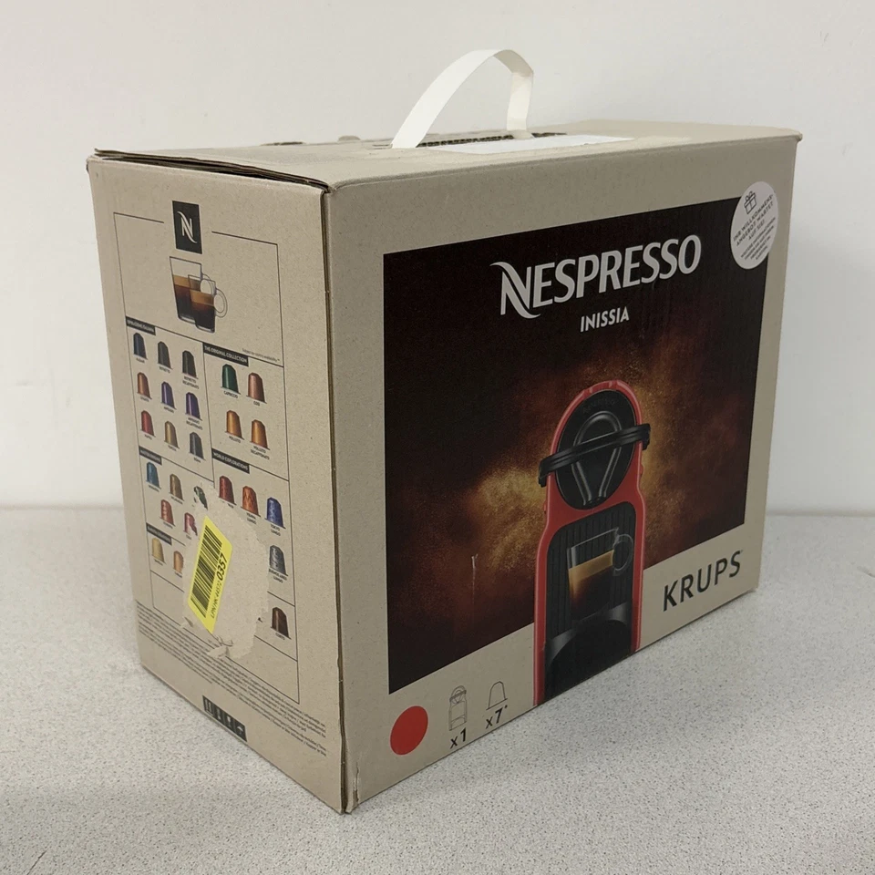 Krups Nespresso Inissia XN1005 1260W Kapselmaschine - Rot gebraucht - Bild 4 von 4