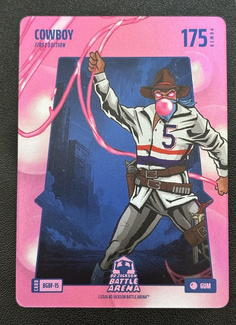 2024 Bo Jackson Battle Arena Cowboy Bubble Gum SSP Rare! 175 Power