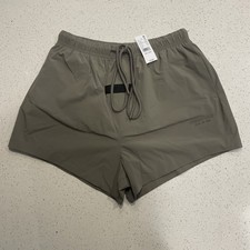 NWT Fear of God Essentials Running Technical Shorts Dusty Beige Size Small