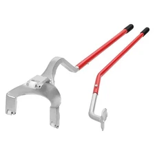 2-Piece Red Hand Held Heavy Duty Steel Tire Mount/Demount Tool with Bead Keeper,