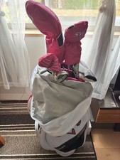 Callaway Solaire Ladies Pink White Golf Club Set Used with Headcover