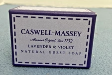 NIB Caswell Massey Natural Guest Soap - Lavender & Violet
