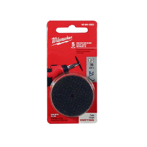 Milwaukee 49-94-1500 1-1/2" verstärktes Trennrad, 5er-Pack - Bild 1 von 2