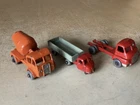 MATCHBOX SCAMMELL SCARAB No.10, LESNEY CONCRETE MIXER No.26 + BEDFORD CAB No.40.