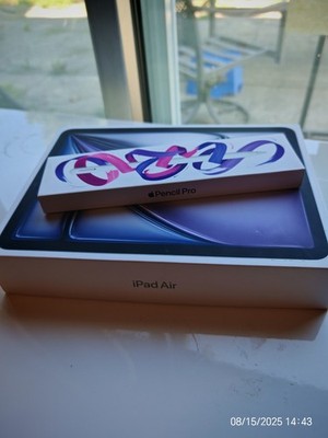 ipad air 11-inch (M3, 2025) 256gb space grey + apple pencil pro -- Unopened
