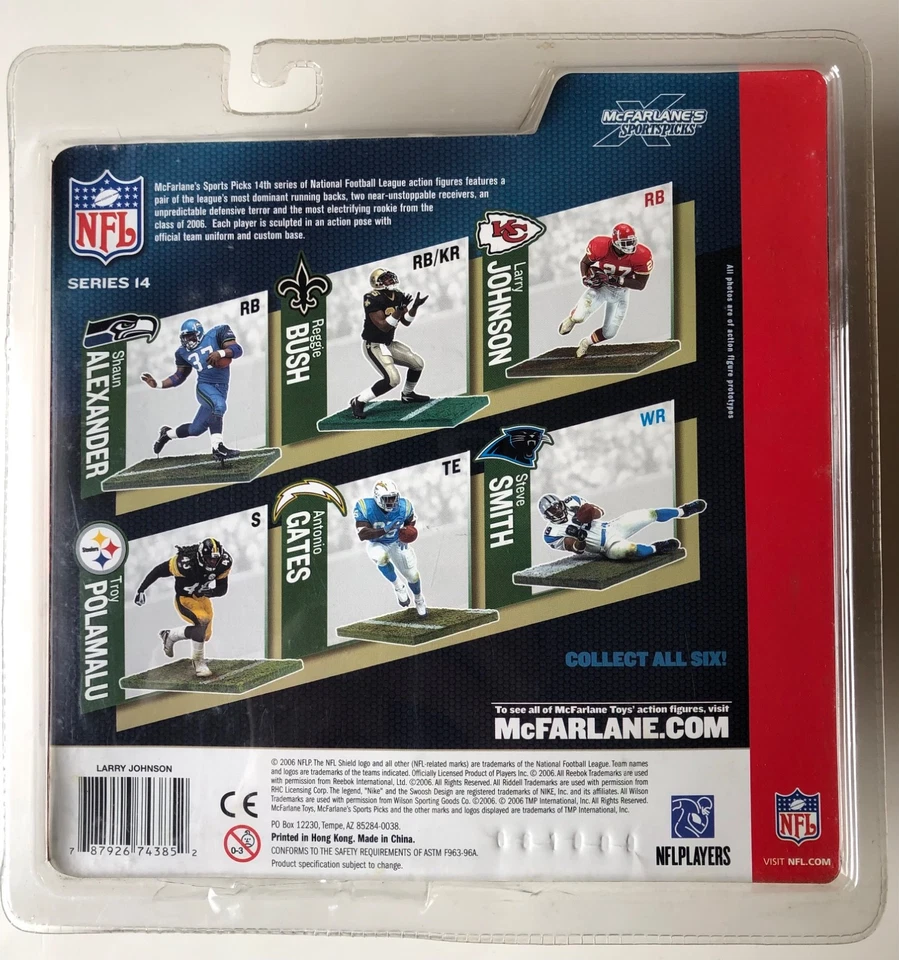 Kansas City Chiefs Larry Johnson Serie 14 y Tony Gonzalez MINI McFarlanes Foto 2 de 4