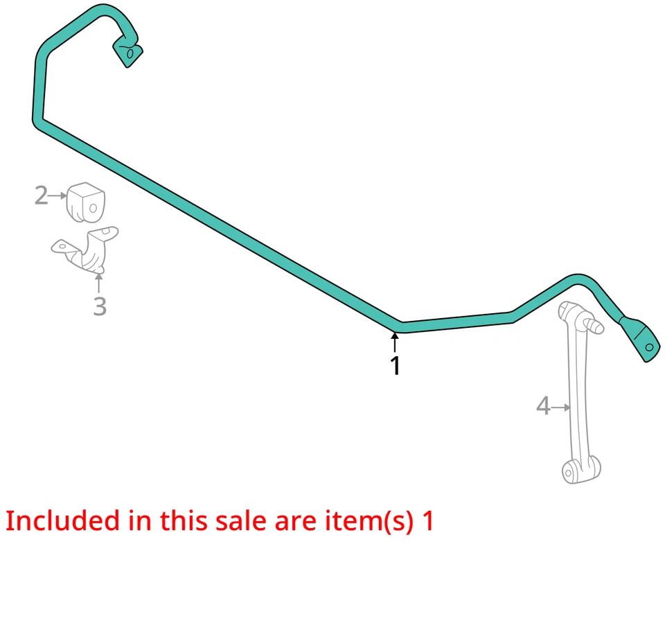 2006 SLK Series RWD Rear Stabilizer Bar OEM 115K Miles - LKQ424773627 - Изображение 4 из 4