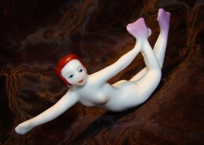 Figur Badende Schönheit Sexy Sirene Nackt Art Deco - Deutscher Stil Jugendstil