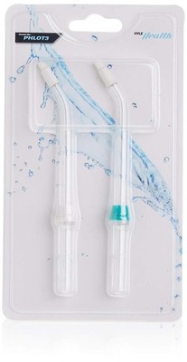 Pyle Unisex Adults Clear Flosser Tips Nozzle Attachments Tooth Polishing (Pair)