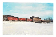 St. J & LC 200 Locomotive Train Fonda Junction - Vermont Postcard   Unused