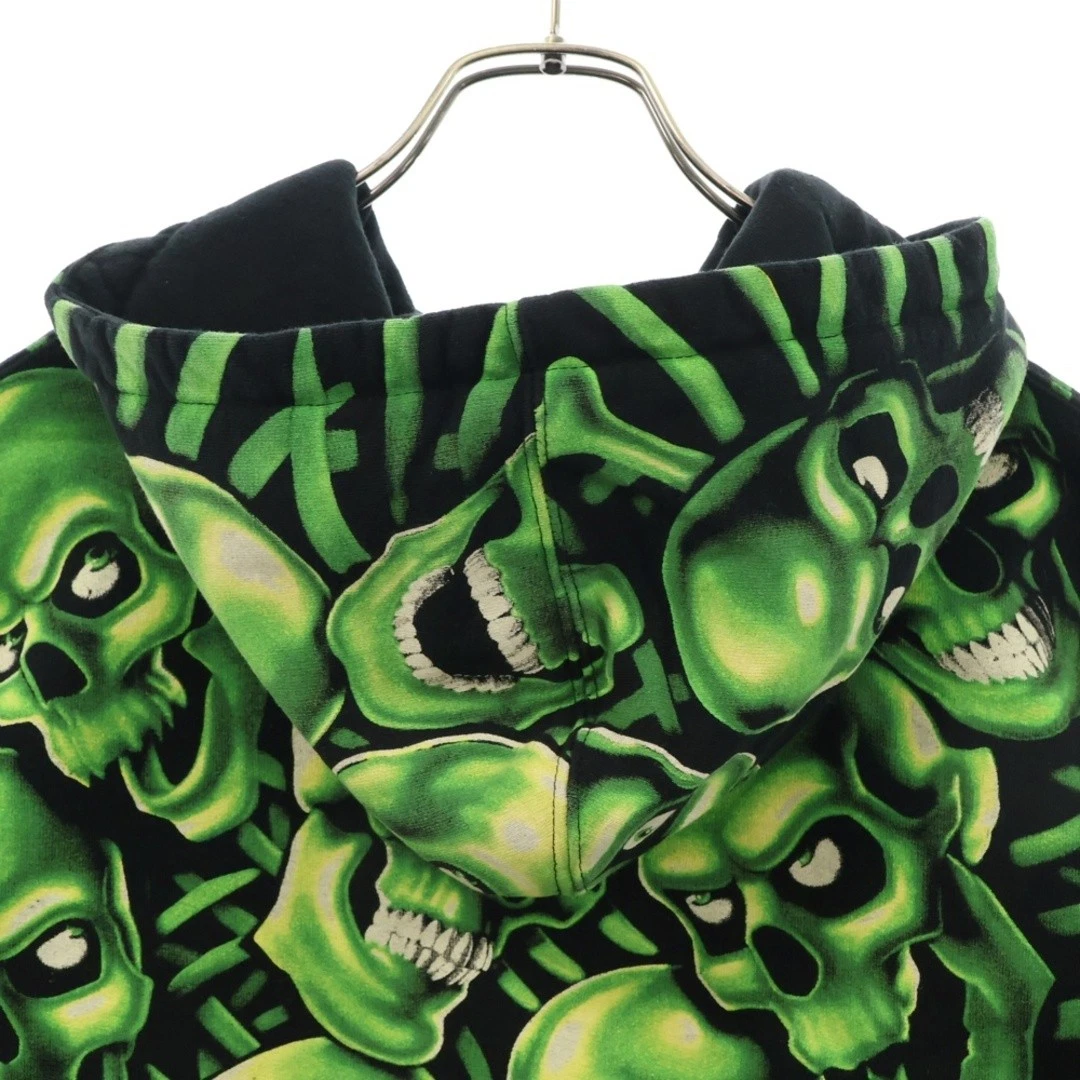 Felpa con cappuccio SUPREME 18SS Skull Pile nero verde usata 211cb546