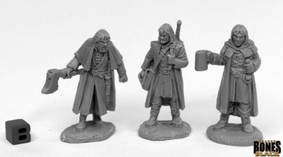3 x DREADMERE MERCENARY-BONES REAPER figurine miniature rpg jdr mercenaire 44016