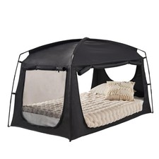 Privacy Bed Tent for Adults and Kids Portable Blackout Sleep Canopy with Brea...