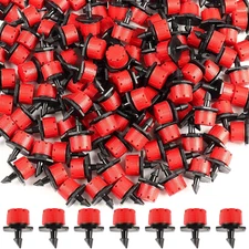120 PCS Irrigation Drippers Sprinklers,1/4 Inch Drip Emitters, 360 Degree Adjust