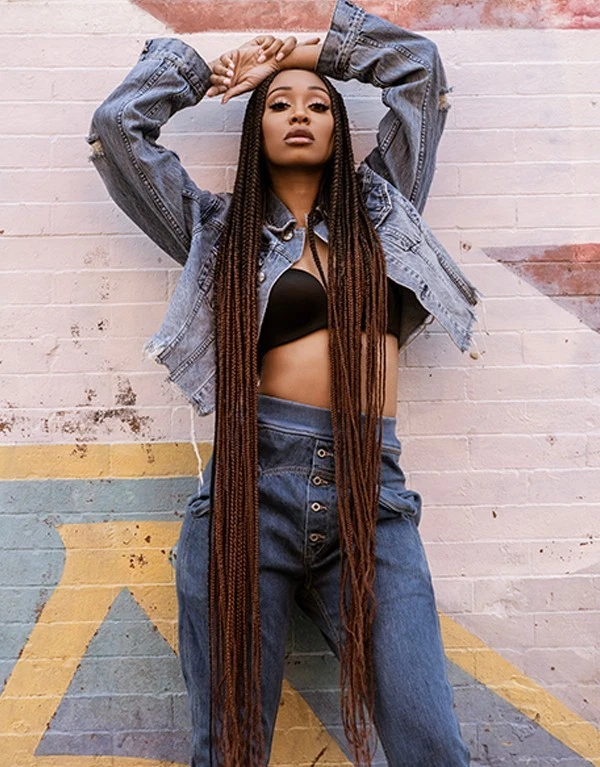 50 inch- Nala Tress 3X EZ SPLIT Pre-Sectioned Pre-Stretched Braid Hair - Image 4 of 4