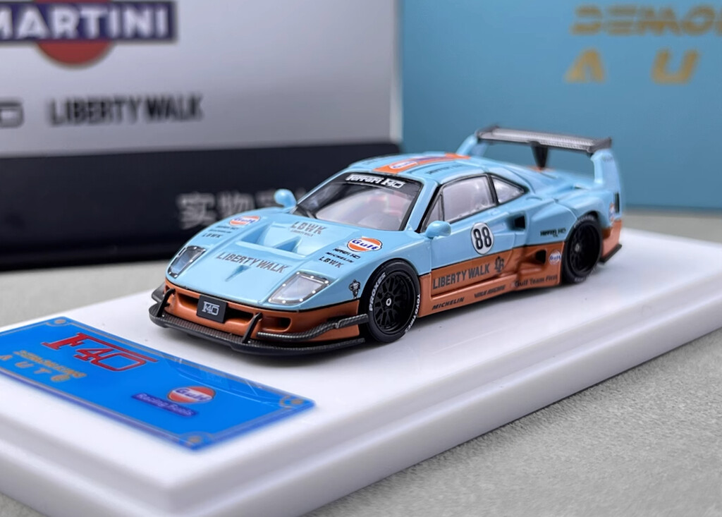 LBWK フェラーリF40 1/64 ガルウイング デーモンキング Gulf