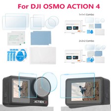 Lens Protection Film Front Rear Display Tempered Film Set For DJI OSMO ACTION 4