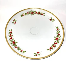 Gorham Festive Holly Chip N Dip 12"  Server