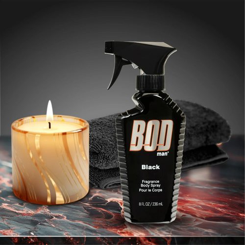 2 Pack Bod Man Black Fragrance Body Spray On Wrists, Neck And Shoulder 8.0 Oz - Picture 10 of 19