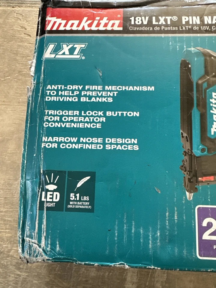 MAKITA**XTP02Z**23 Ga PIN NAILER**1-3/8" Bare Tool - Image 4 of 4