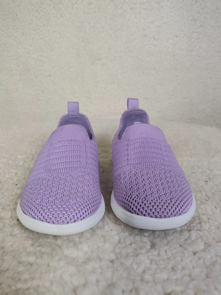 Clarks Ezera Walk Bebé Niñas Tenis 6.5 Tela Púrpura Tejido Atlético Zapatos Planos Foto 2 de 4