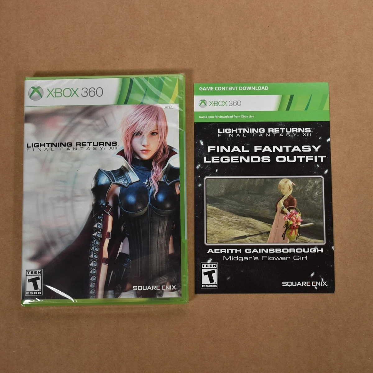 Lightning Returns Final Fantasy XIII Xbox 360 w Aerith DLC NEW SEALED