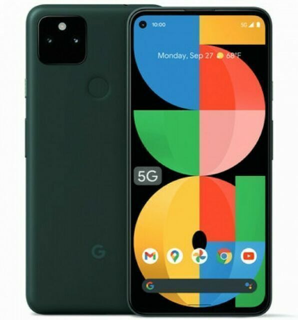 Google Pixel 5a 5G G1F8F - 128GB - Mostly Black (Unlocked) (Single 
