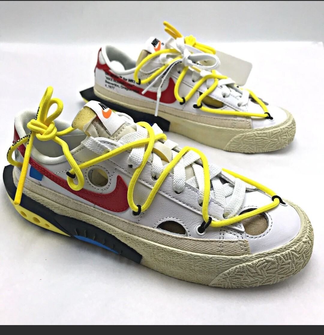 OFF WHITE X NIKE Taglia 10 5 Nike Blazer Low x Off White Bianco 2022 DH7863 100
