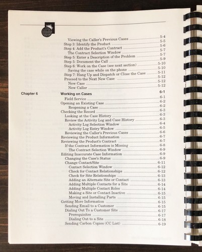 Clarify - ClearSupport Benutzerhandbuch (1994) - Bild 5 von 13