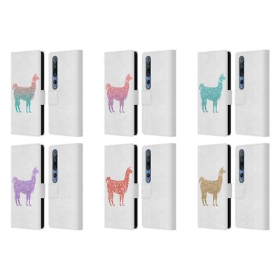 OFFICIAL PLDESIGN SPARKLY LLAMA LEATHER BOOK WALLET CASE COVER FOR XIAOMI PHONES