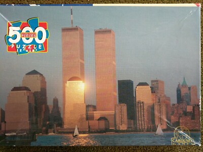 パズルコレクション RARE Carousel Games 500 pc Puzzle New York City World Trade Center
