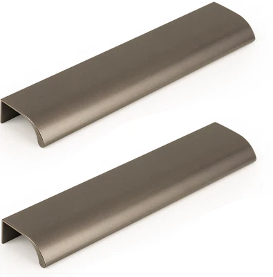 VIEFE 2X Poignée Profilé Gris Métal Poignée De Cuisine Alu Poignée De Tiroir 50-1500