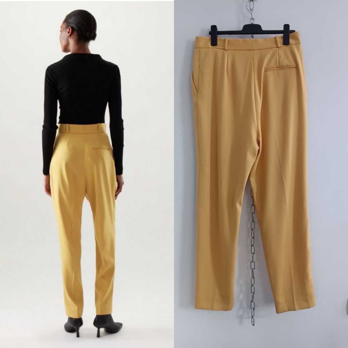 Cos Wool Blend Tapered Trousers size 44 /175/ 84 cm Pant