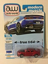 AUTO WORLD 2021 MODERN MUSCLE 2018 CHEVY CAMARO ZL1 ULTRA RED CHASE