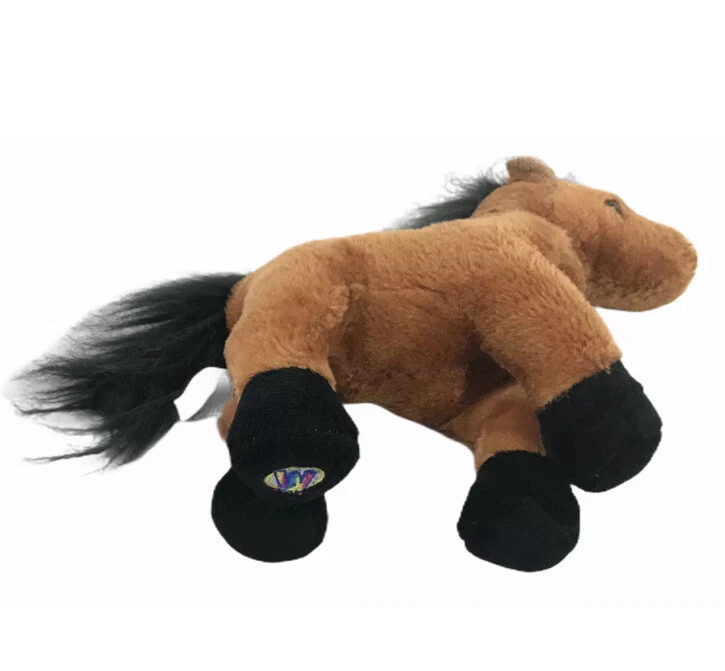 Webkinz GANZ Pony Horse: HM101 Brown Arabian 9" Tall 9" Long Plush EUC (No Code) - Image 4 of 4