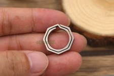 3pcs EDC Titanium Ti Key Chain Concise Octagon Key Ring Outdoor Tool YSQ03S