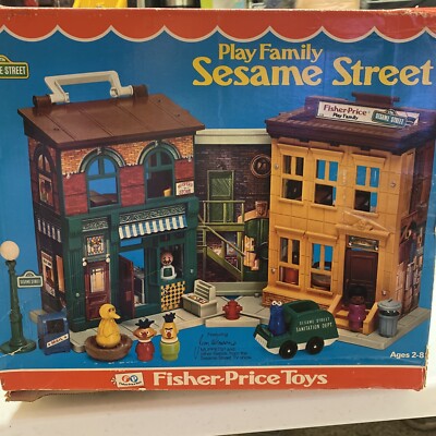 Vintage 1975 Fisher Price Little People Play Family Sesame Street #938 