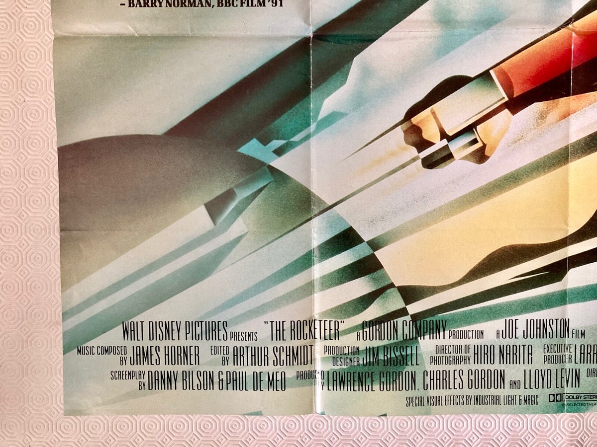 Walt Disney's The Rocketeer Original 1991 Quad Poster Billy