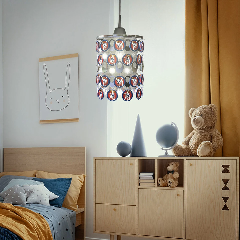 Abat-Jour Suspensions Lampe pour Chambre D'Enfant Enfants Chien-Emotiv Chrome - Photo 3/4