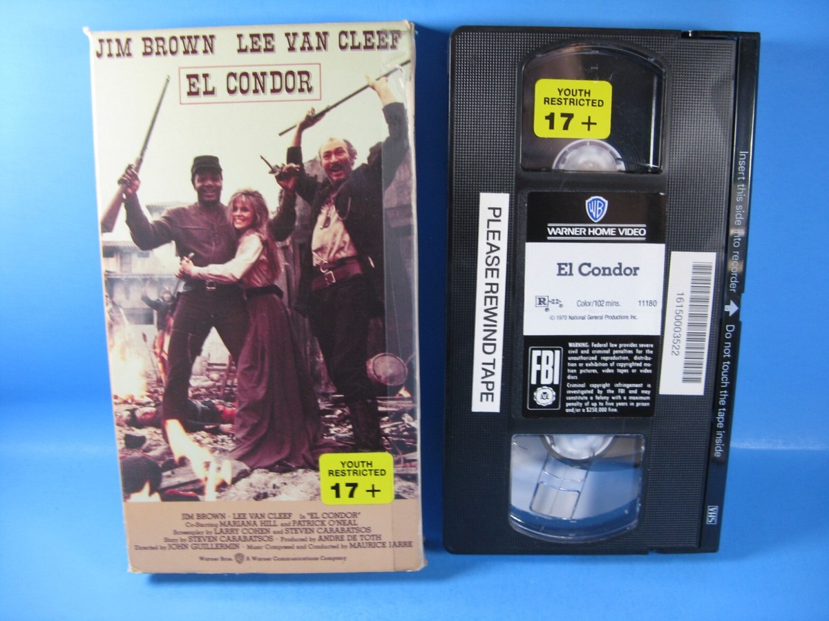 El Condor VHS Jim Brown Lee Van Cleef 1988 Warner Bros 85391118039