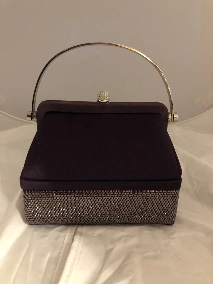 Minaudière púrpura vintage Judith Leiber 007 Foto 3 de 4